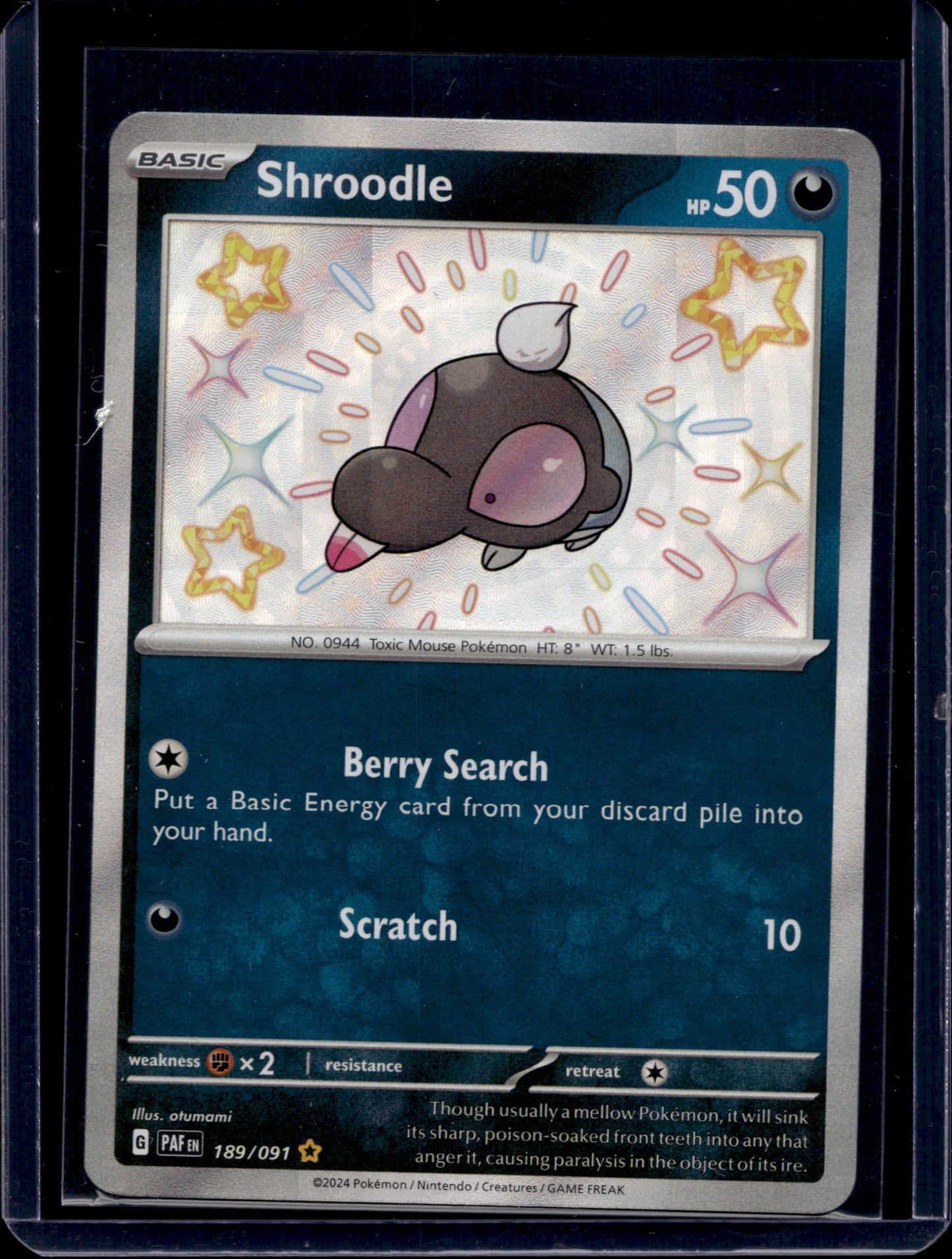 Shroodle 189/91 Shiny Rare - MissingNo.
