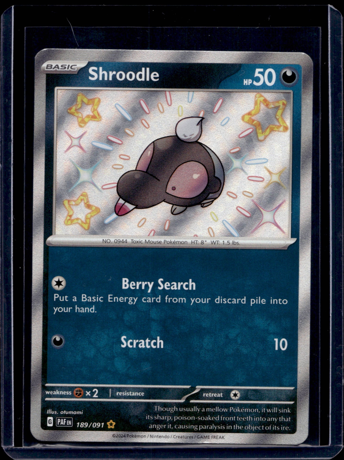 Shroodle 189/91 Shiny Rare - MissingNo.