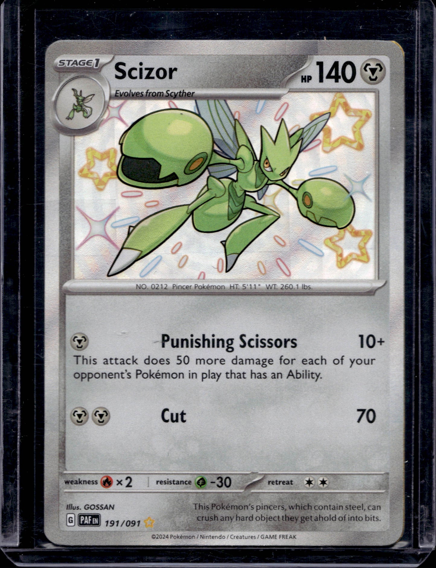 Scizor 191/91 Shiny Rare - MissingNo.