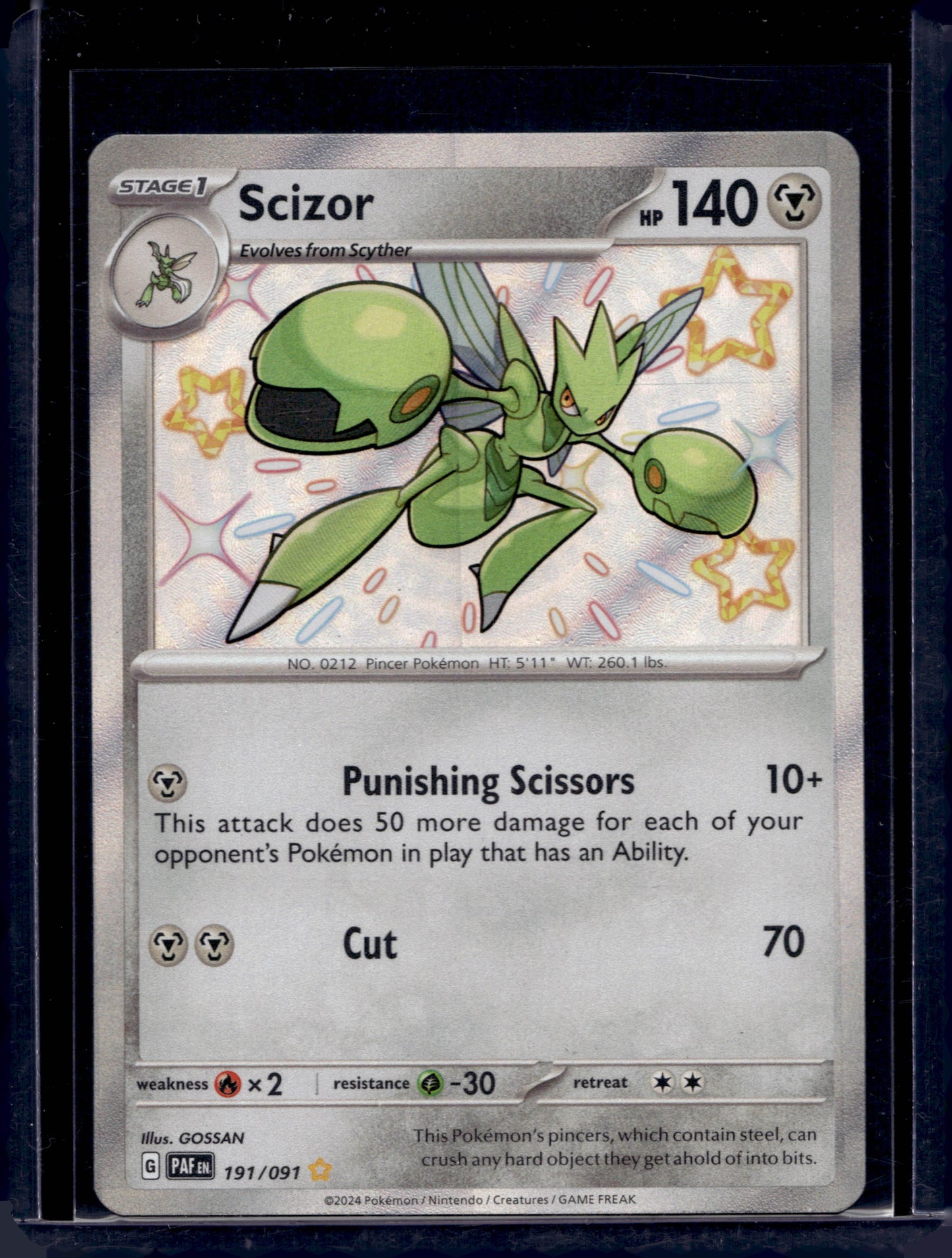 Scizor 191/91 Shiny Rare - MissingNo.
