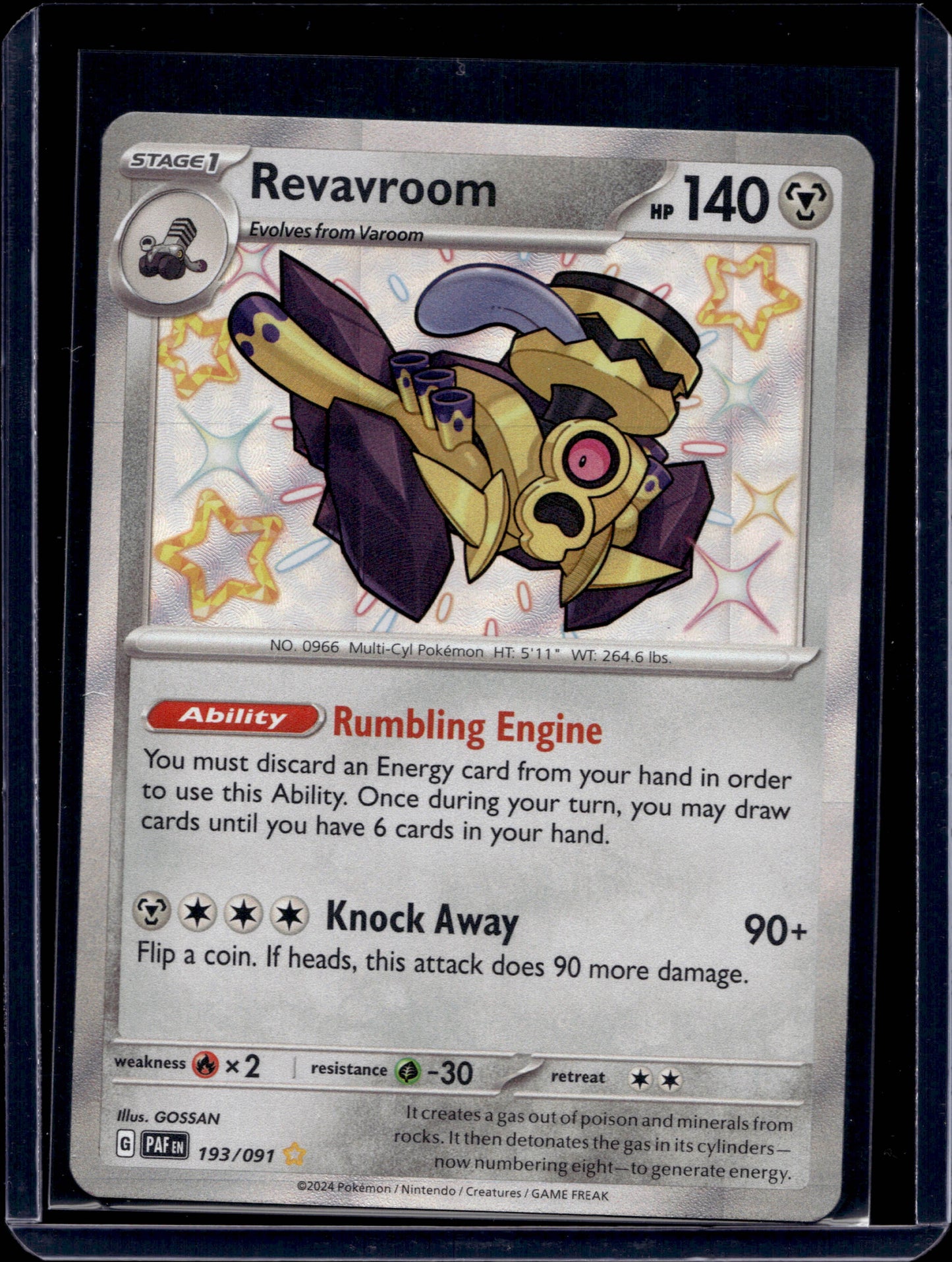 Revavroom 193/91 Shiny Rare - MissingNo.