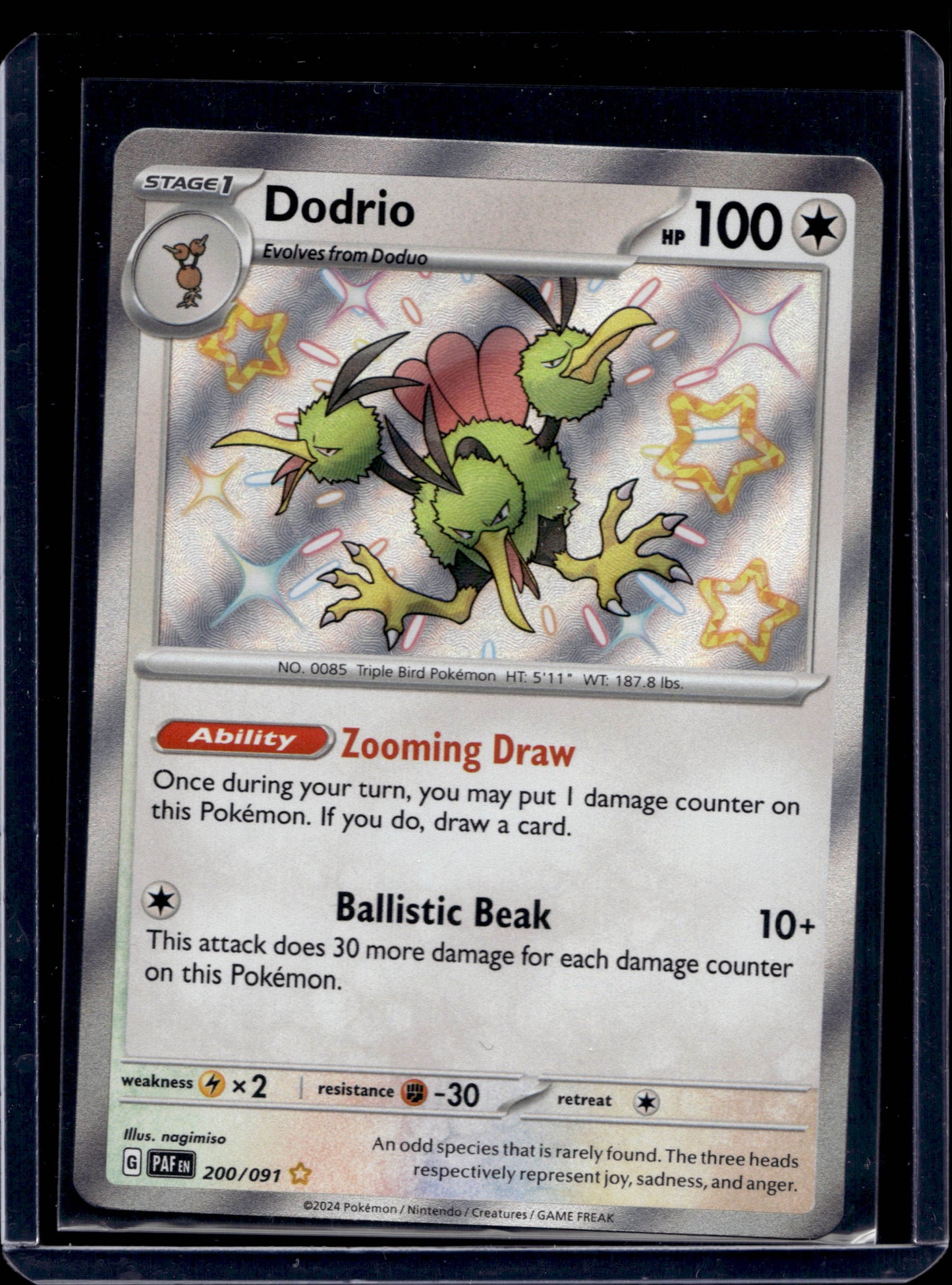Dodrio 200/91 Shiny Rare - MissingNo.