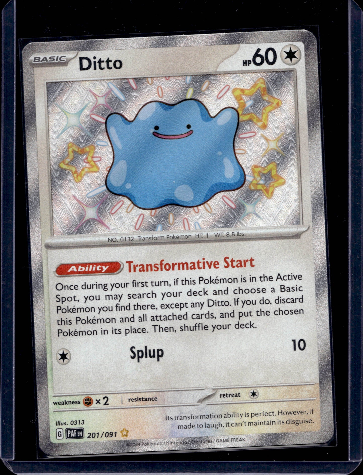 Ditto 201/91 Shiny Rare - MissingNo.