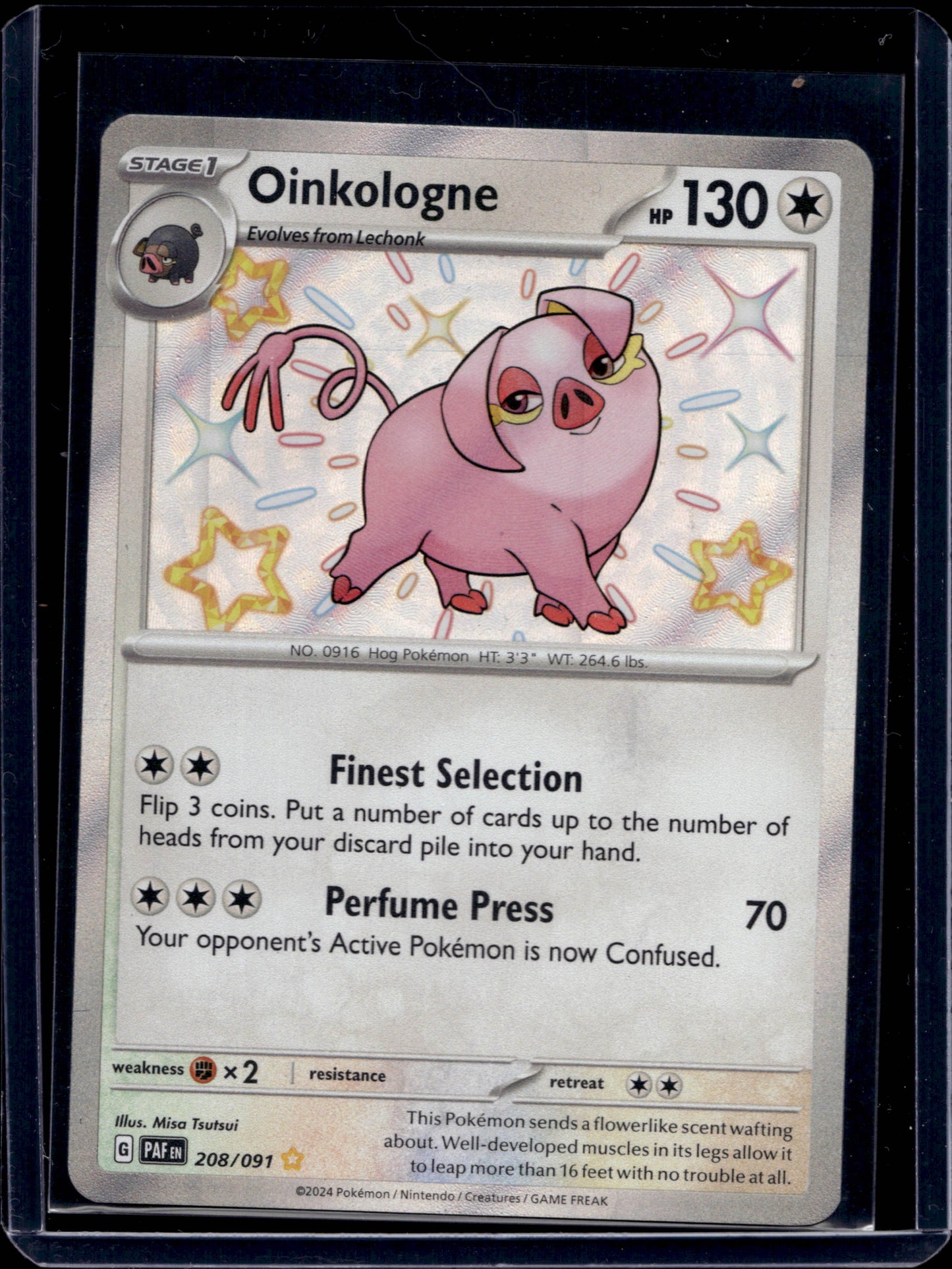 Oinkologne 208/91 Shiny Rare - MissingNo.