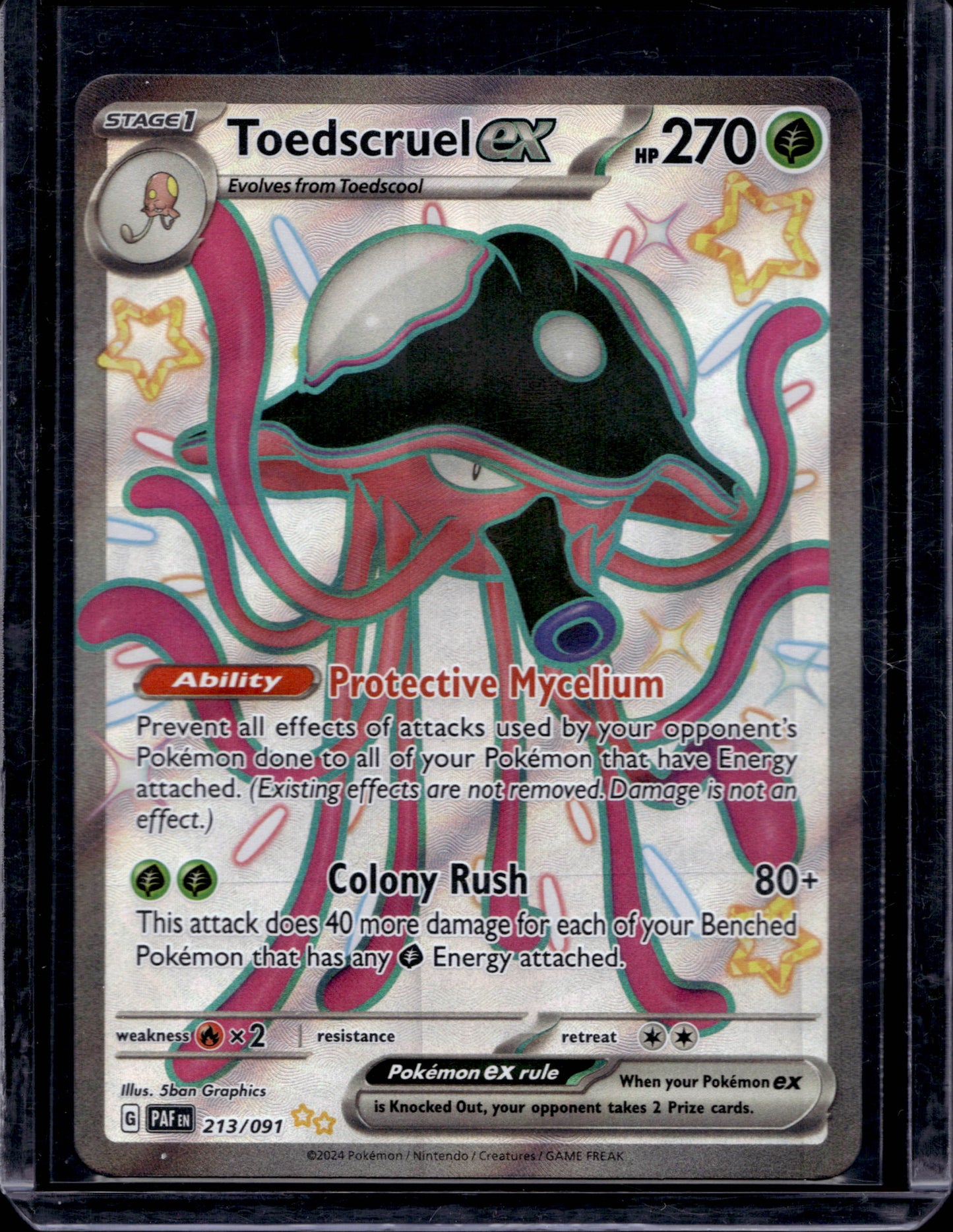 Toedscruel ex 213/91 Shiny Ultra Rare ex - MissingNo.