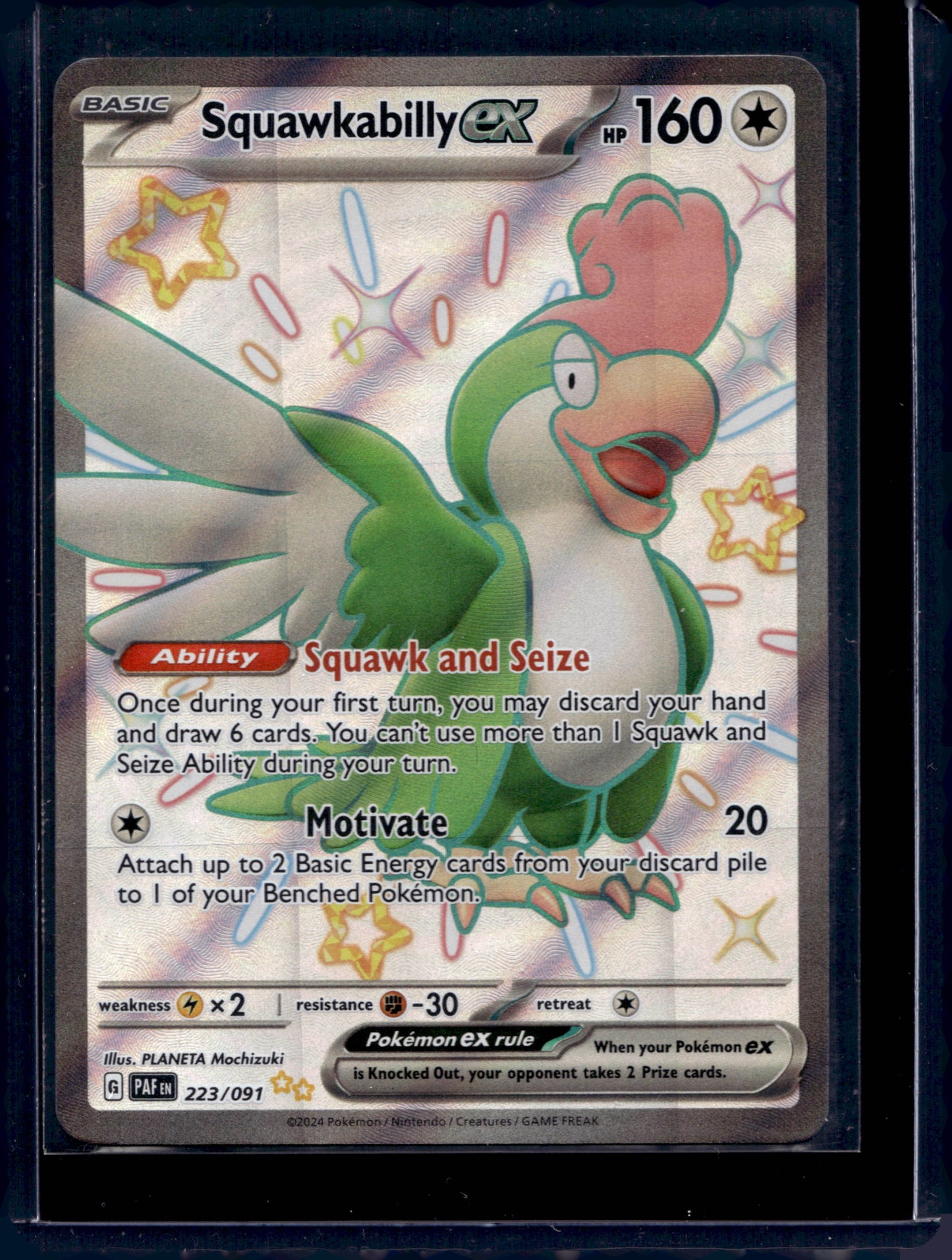 Squawkabilly ex 223/91 Shiny Ultra Rare ex - MissingNo.