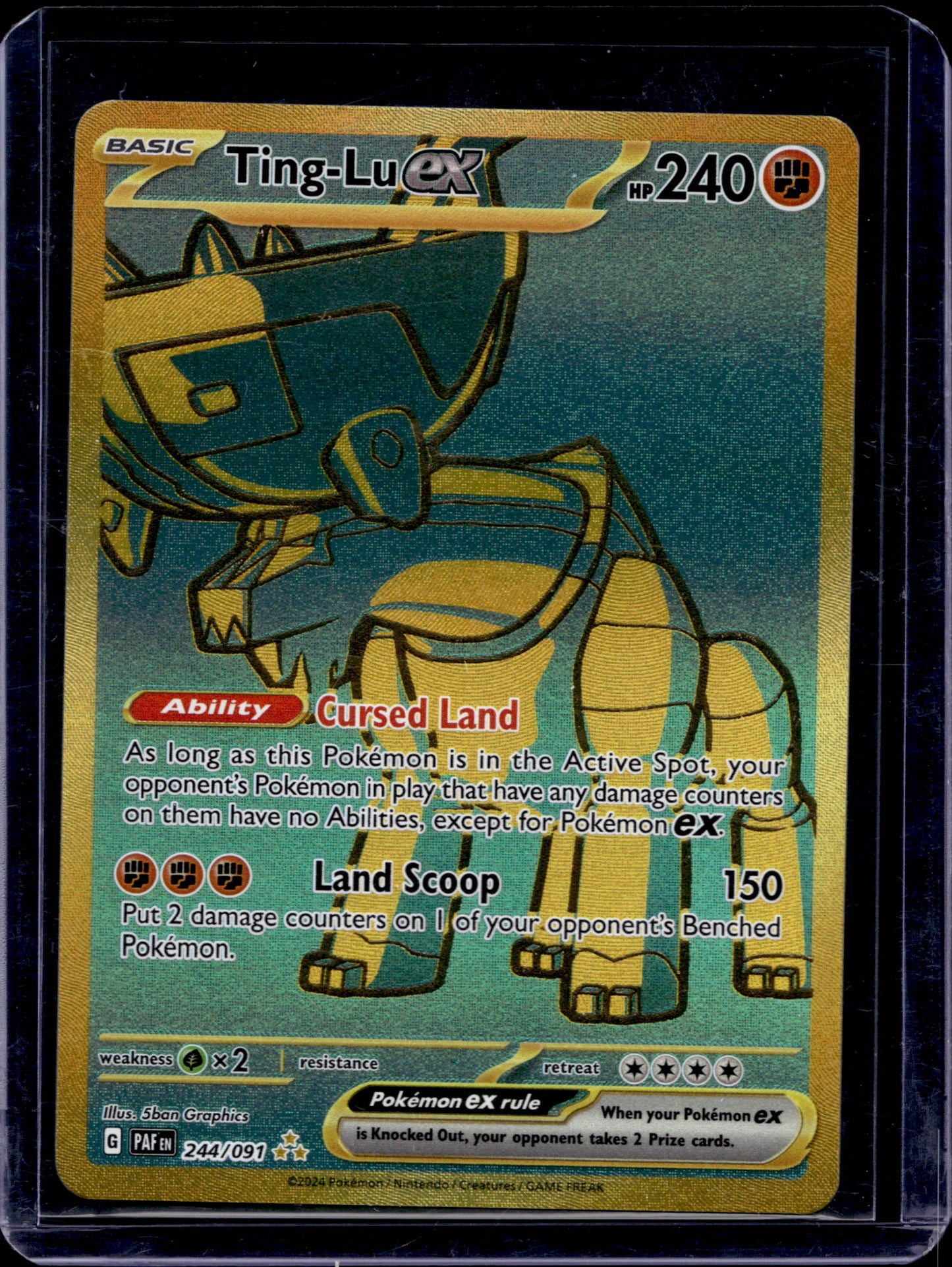 Ting-Lu ex 244/91 Gold Hyper Rare ex - MissingNo.
