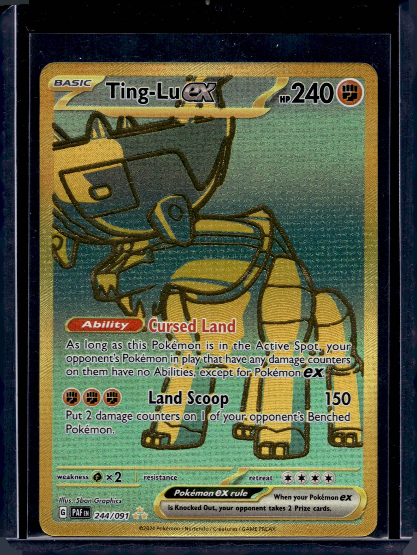 Ting-Lu ex 244/91 Gold Hyper Rare ex - MissingNo.