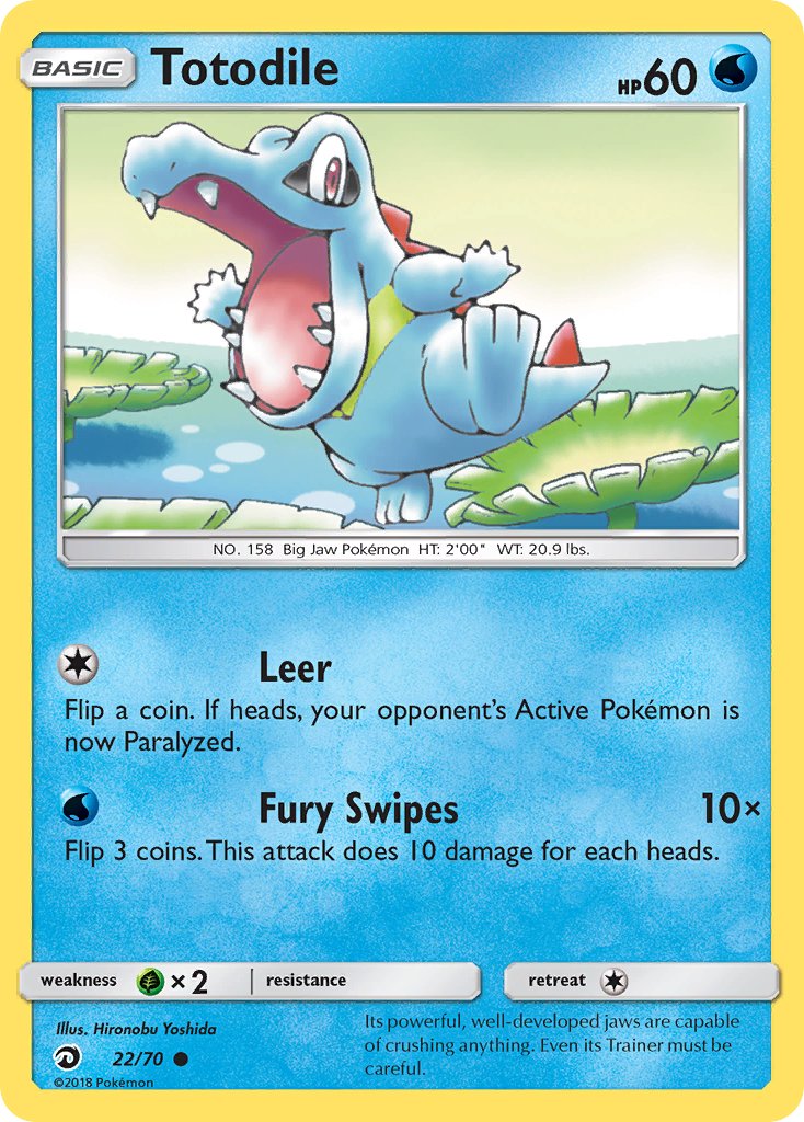 Totodile 22/70 Reverse Common - MissingNo.