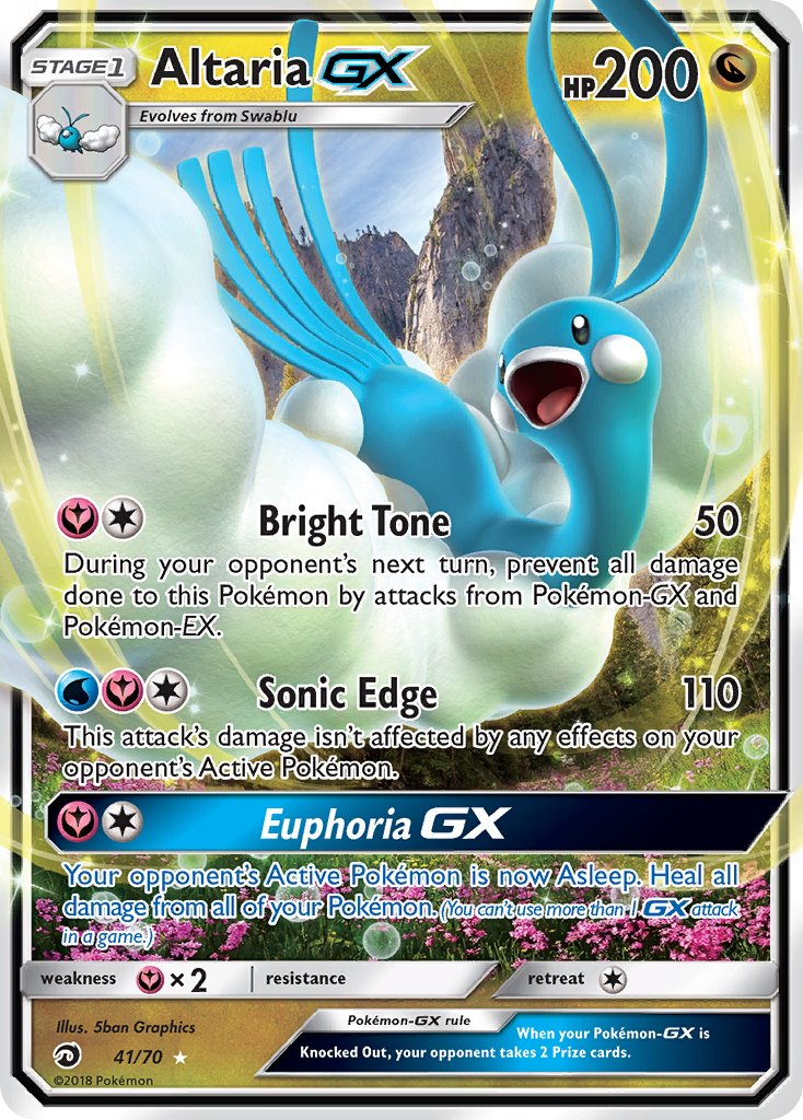 Altaria GX 41/70 Holo Rare GX - MissingNo.
