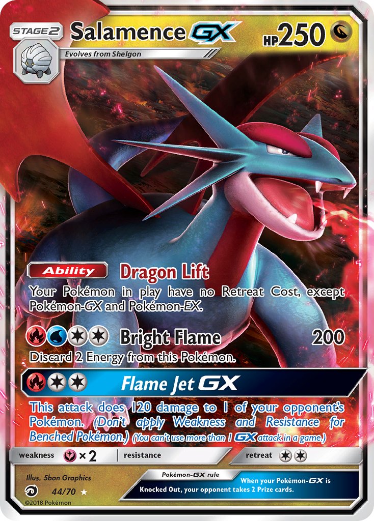 Salamence GX 44/70 Holo Rare GX - MissingNo.