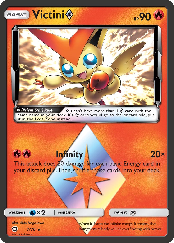 Victini Prism Star 7/70 Holo Rare Prism Star - MissingNo.