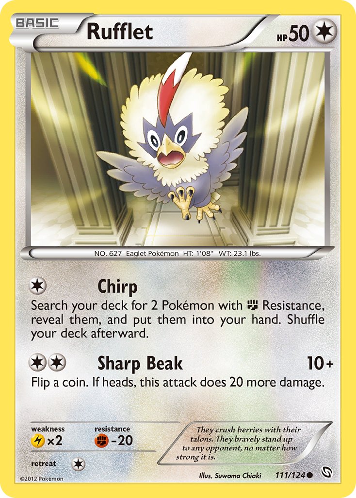 Rufflet 111/124 Common - MissingNo.