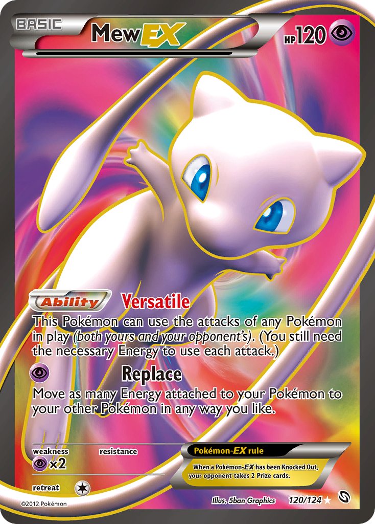 Mew EX 120/124 Holo Ultra Rare EX - MissingNo.