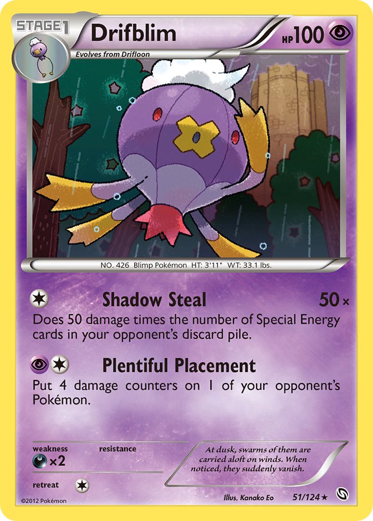 Drifblim 51/124 Non-Holo Rare - MissingNo.