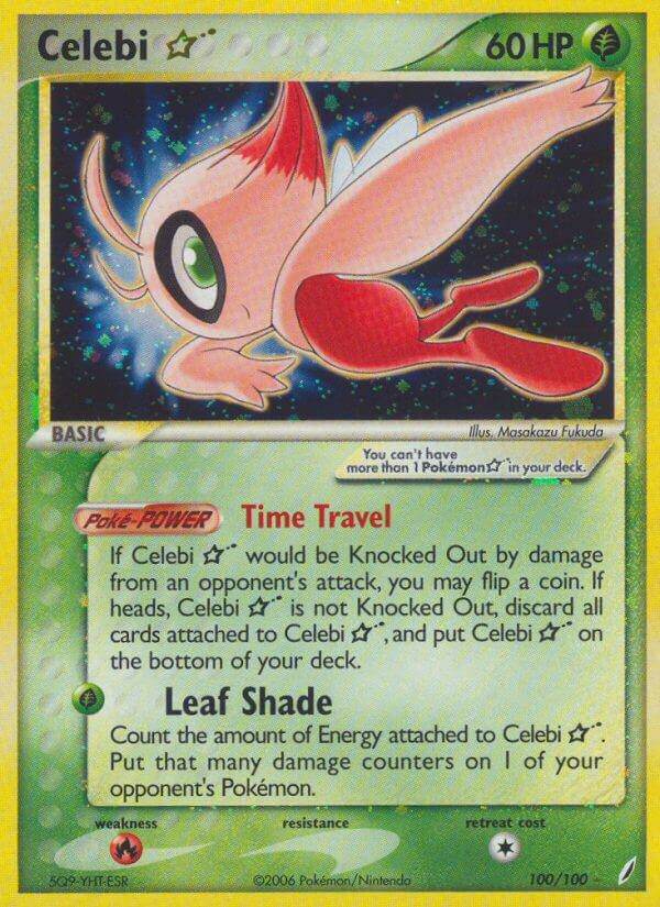 Celebi ? 100/100 Holo Rare Gold Star - MissingNo.