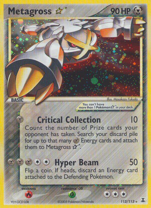 Metagross ? 113/113 Holo Rare Gold Star - MissingNo.
