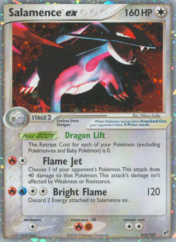 Salamence ex 103/107 Holo Rare ex - MissingNo.