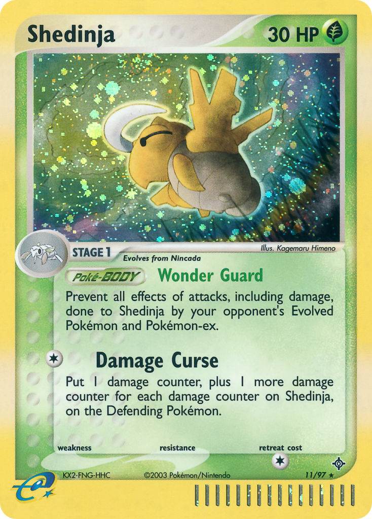 Shedinja 11/97 Reverse Rare - MissingNo.