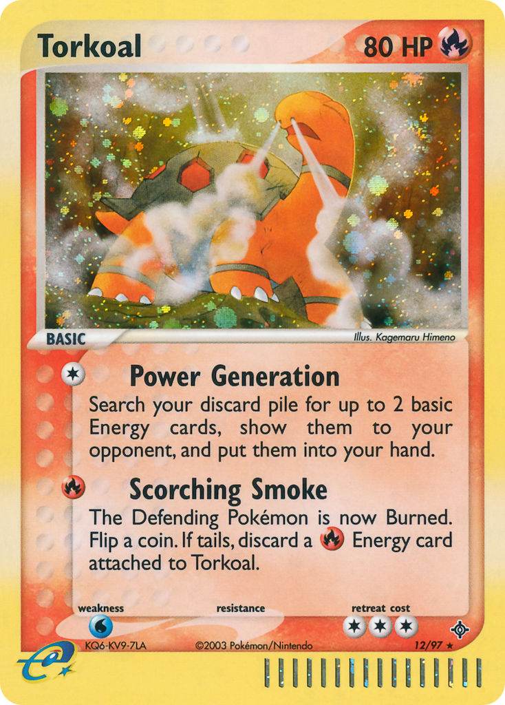 Torkoal 12/97 Reverse Rare - MissingNo.