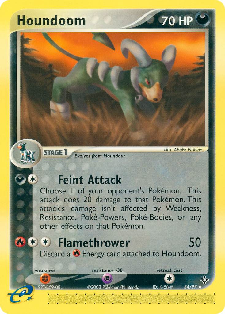 Houndoom 34/97 Reverse Uncommon - MissingNo.