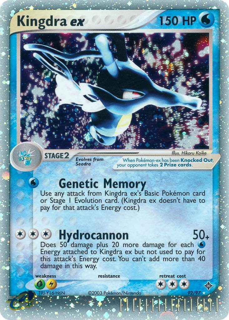 Kingdra ex 92/97 Holo Rare ex - MissingNo.