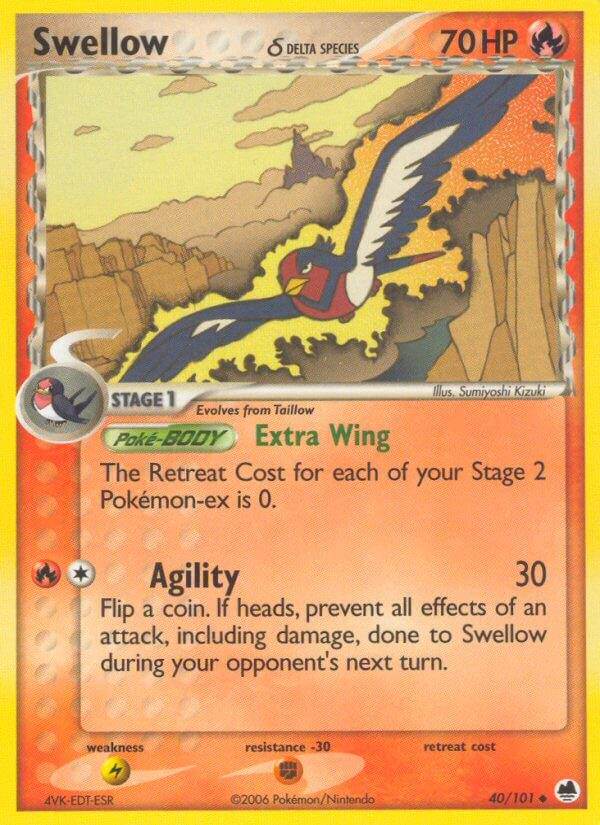 Swellow ? 40/101 Reverse Uncommon - MissingNo.