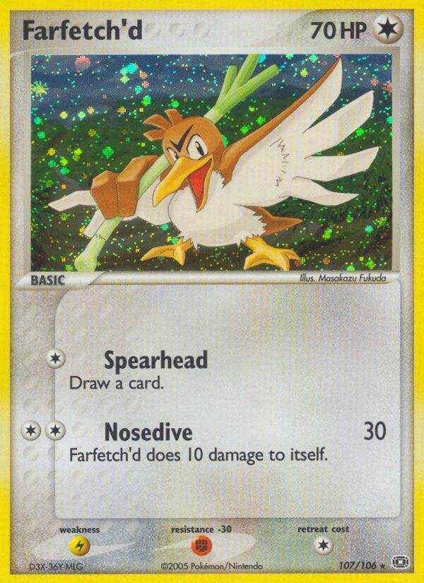 Farfetch'd 107/106 Holo Box Topper - MissingNo.