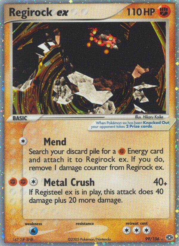 Regirock ex 99/106 Holo Rare ex - MissingNo.