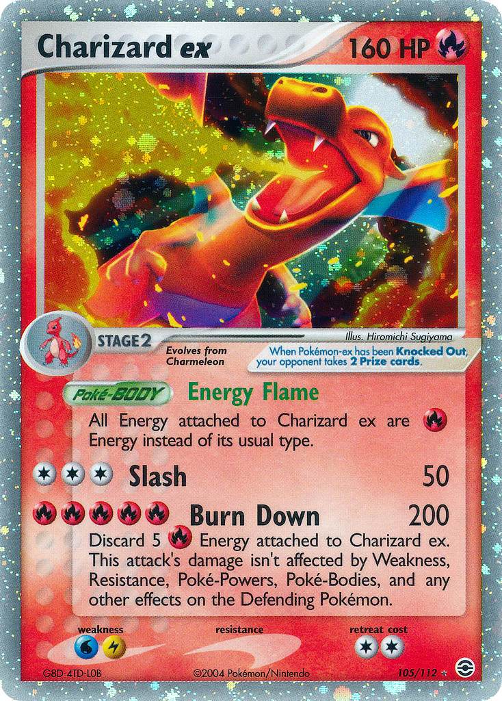 Charizard ex 105/112 Holo Rare ex - MissingNo.