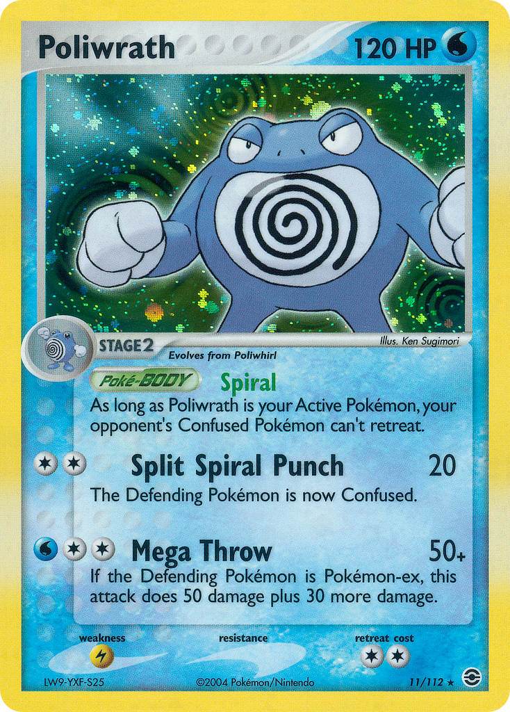 Poliwrath 11/112 Holo Rare - MissingNo.