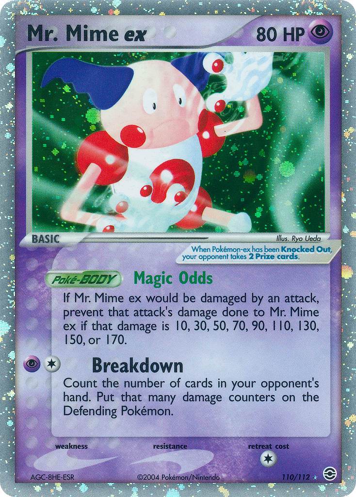 Mr. Mime ex 110/112 Holo Rare ex - MissingNo.