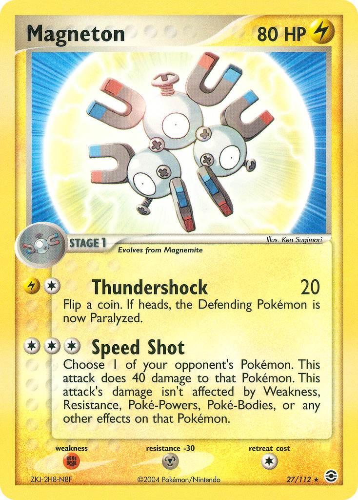 Magneton 27/112 Reverse Rare - MissingNo.