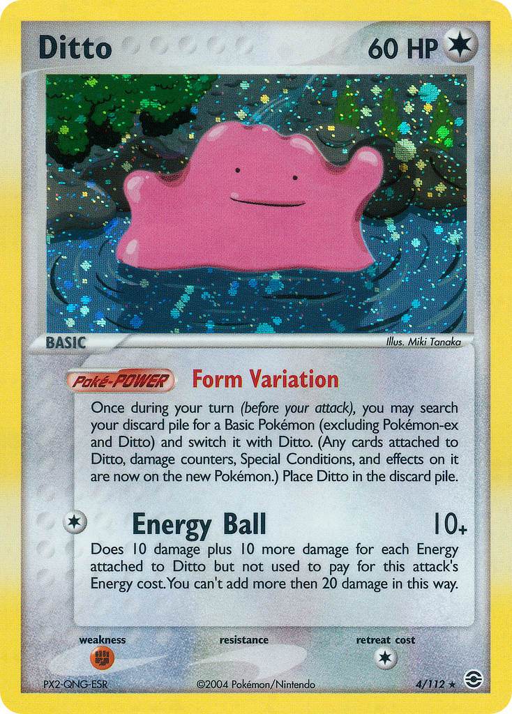 Ditto 4/112 Reverse Rare - MissingNo.