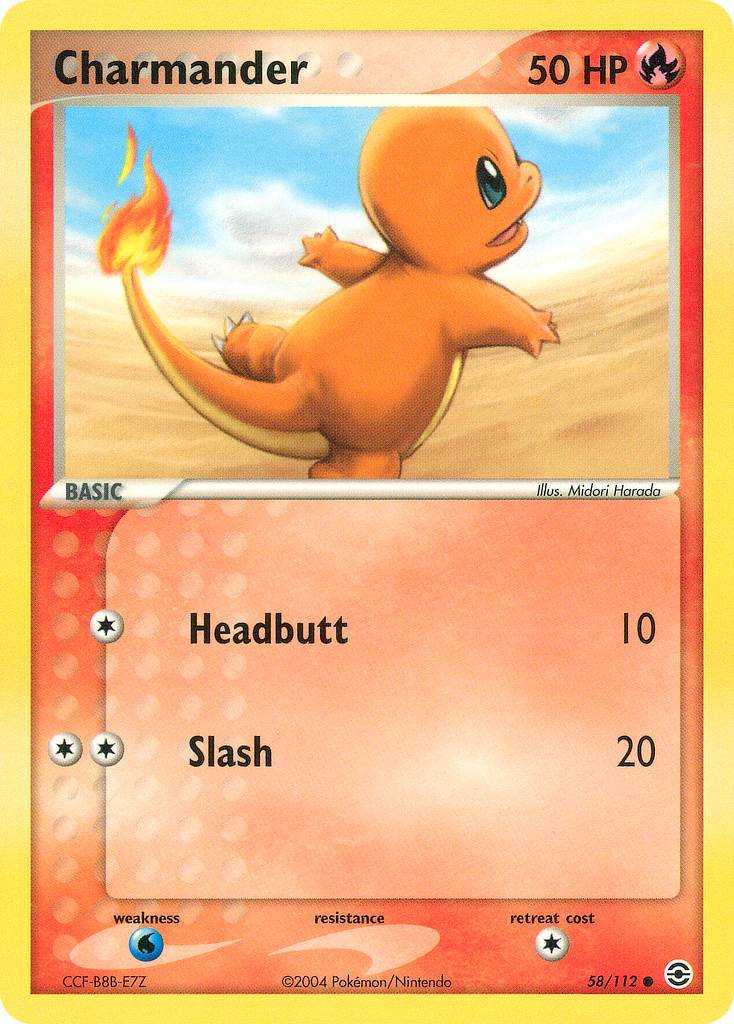 Charmander 58/112 Reverse Common - MissingNo.