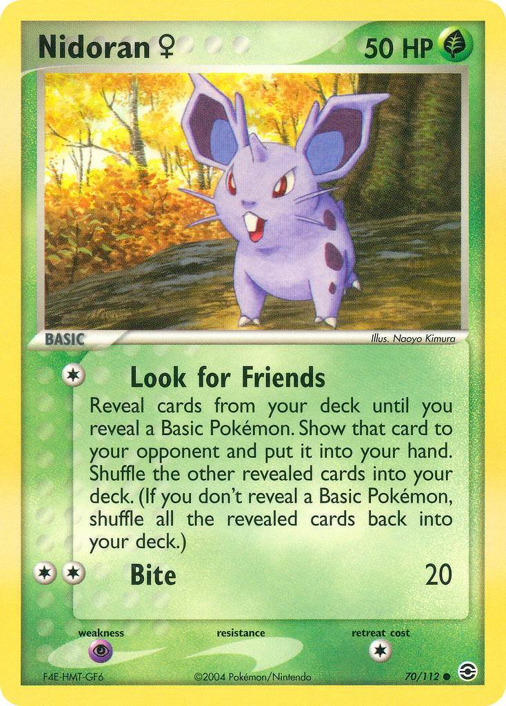 Nidoran F 70/112 Reverse Common - MissingNo.