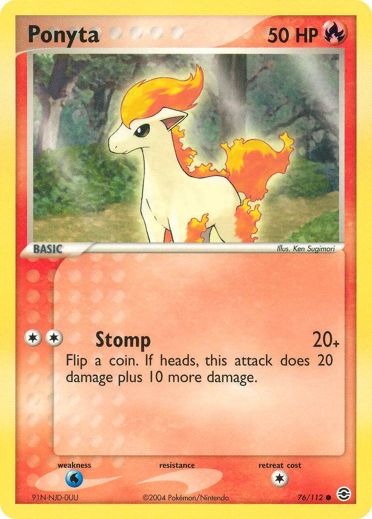 Ponyta 76/112 Reverse Common - MissingNo.