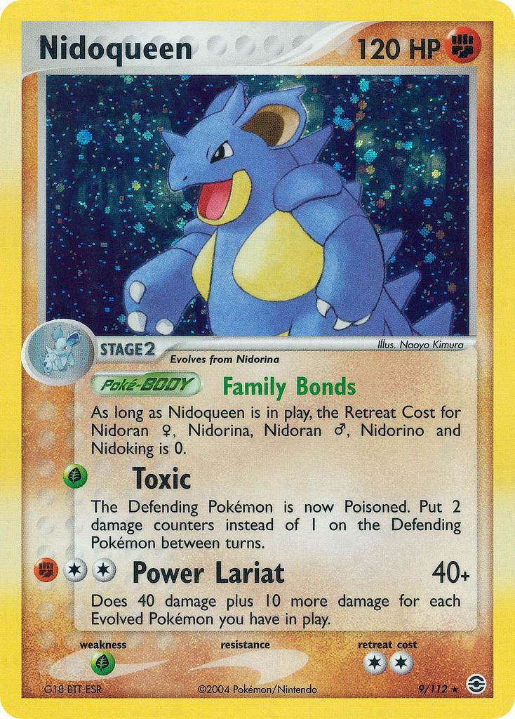 Nidoqueen 9/112 Reverse Rare - MissingNo.