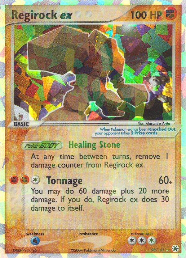 Regirock ex 98/101 Holo Rare ex - MissingNo.
