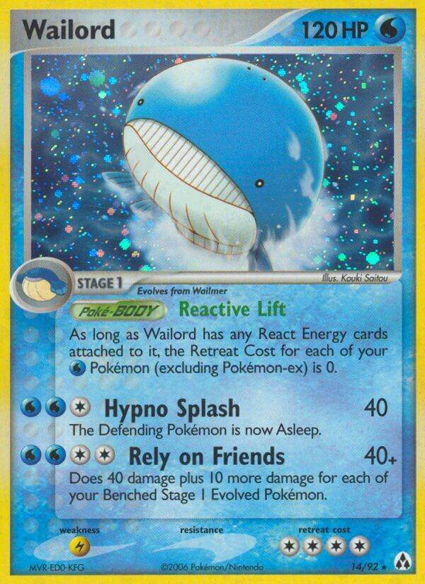 Wailord 14/92 Holo Rare - MissingNo.