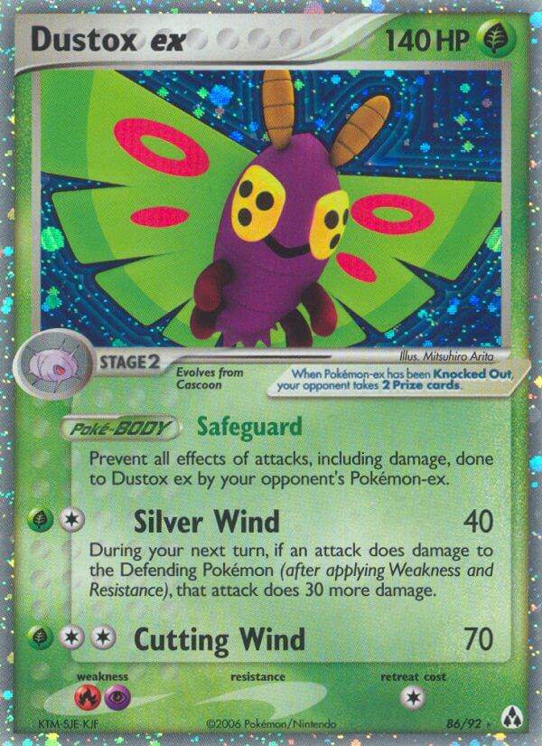 Dustox ex 86/92 Holo Rare ex - MissingNo.