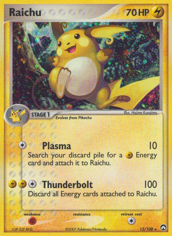 Raichu 12/108 Reverse Rare - MissingNo.