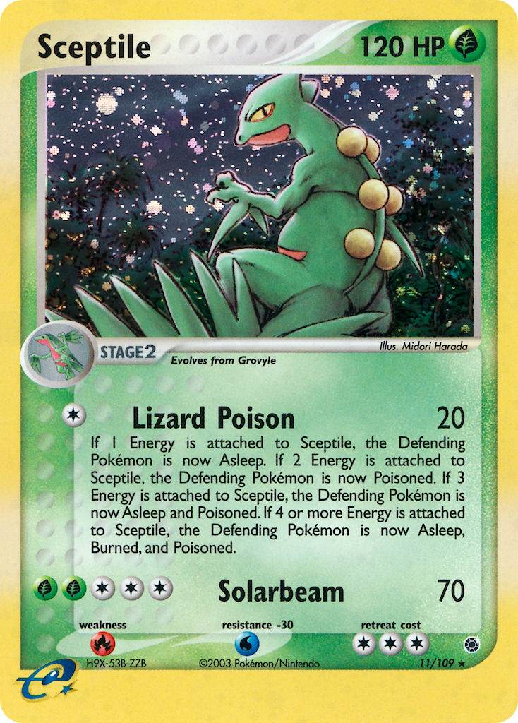 Sceptile 11/109 Reverse Rare - MissingNo.