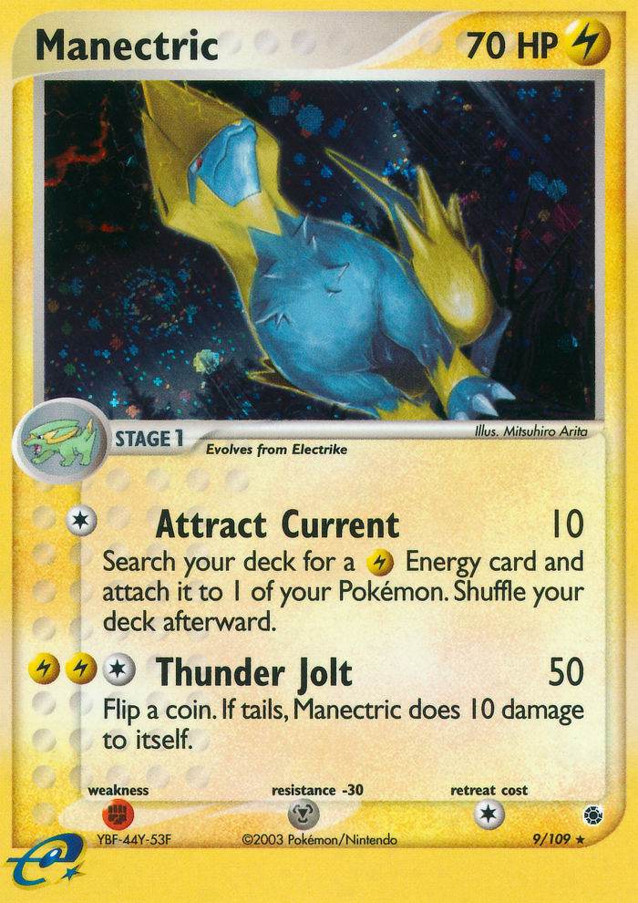 Manectric 9/109 Reverse Rare - MissingNo.