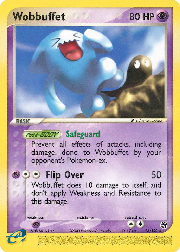 Wobbuffet 26/100 Reverse Rare - MissingNo.
