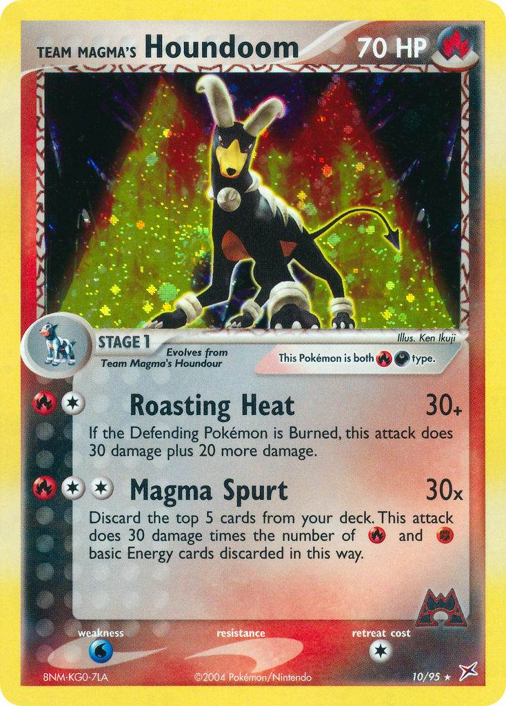 Team Magma's Houndoom 10/95 Reverse Rare - MissingNo.