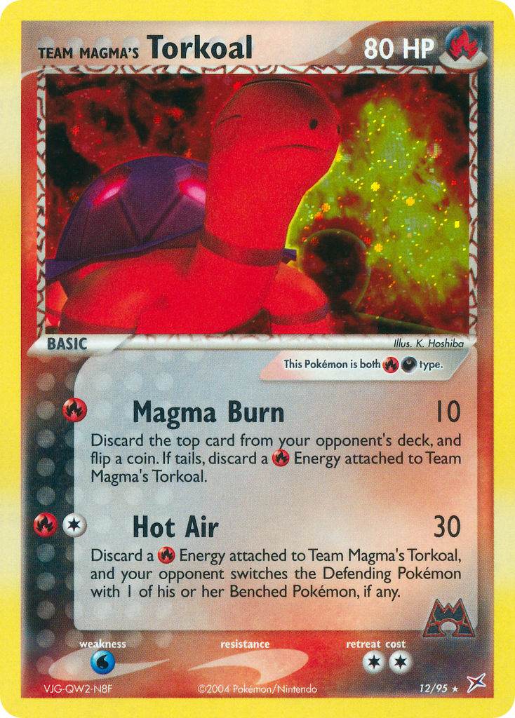 Team Magma's Torkoal 12/95 Holo Rare - MissingNo.