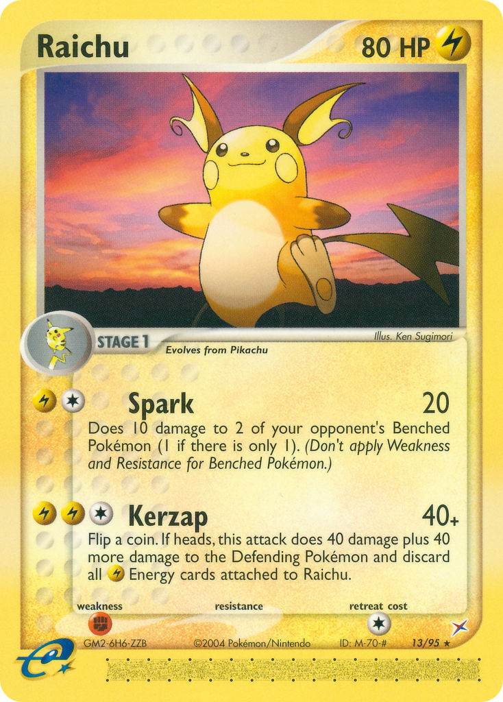 Raichu 13/95 Non-Holo Rare - MissingNo.