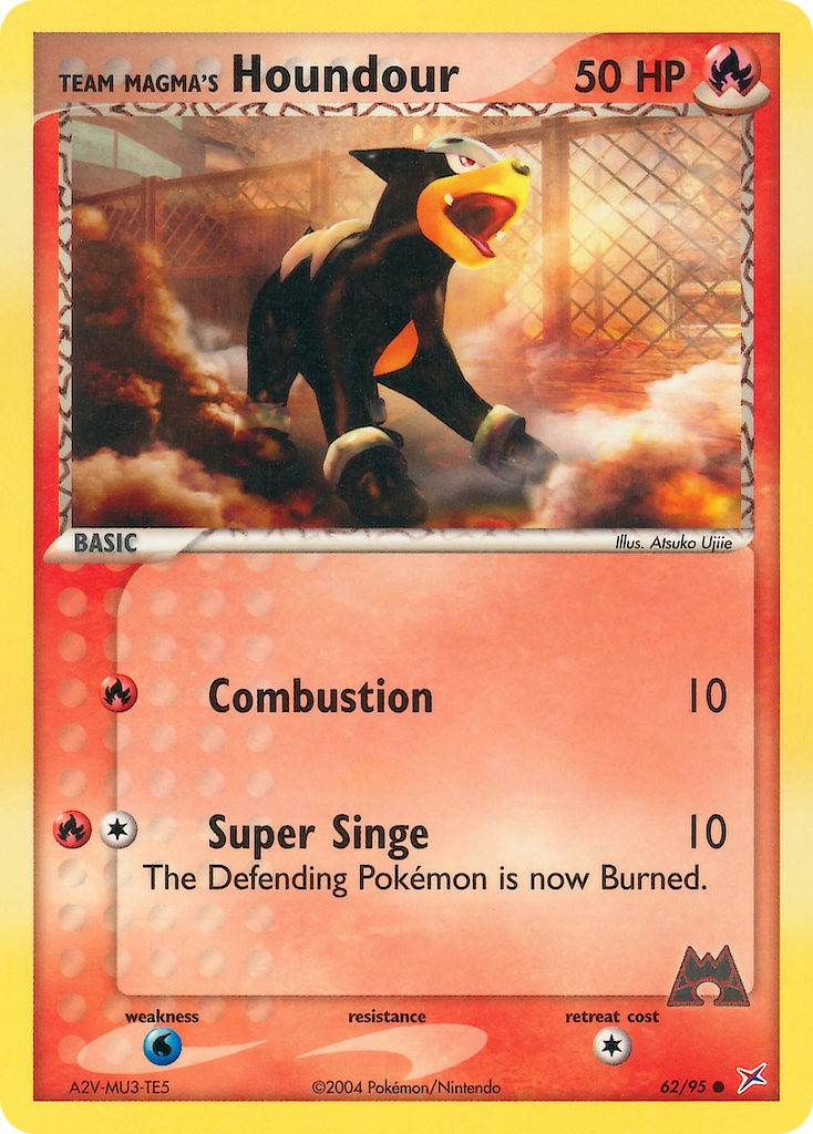 Team Magma's Houndour 62/95 Common - MissingNo.