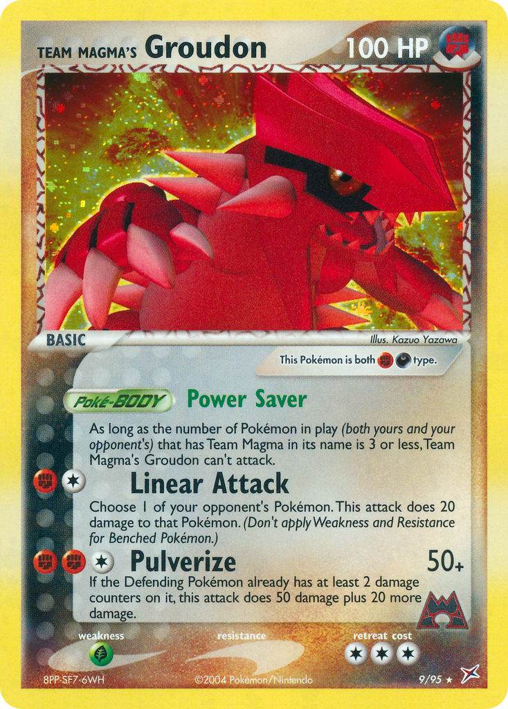 Team Magma's Groudon 9/95 Reverse Rare - MissingNo.